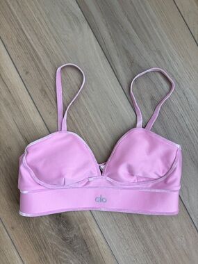 Alo Yoga Airlift Love Language Bra in Candy Heart Pink - worn once!